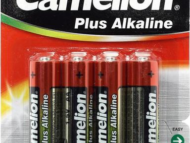 Батарейка пальчиковая Camelion Alkaline АА блистер-4 шт