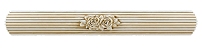 Карниз "Равена " роза с поворотом ант бел 3 м