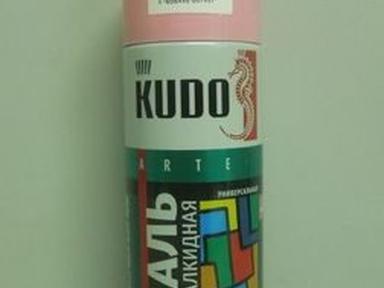 Краска аэрозоль KUDO 520мл розовая KU-1014