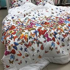 Одеяло "Бабочки"с бубонами 200*230см