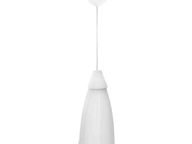 Светильник декоративный, подвесной, "Брауэр", пластик, 1хЕ27 15Вт, 220В, белый, шнур белый, 800мм,