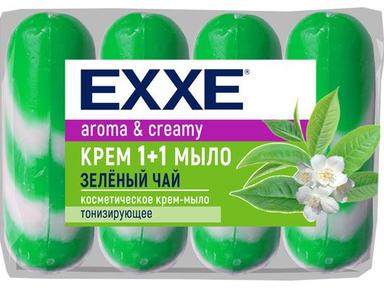 Крем-мыло"Зеленый Чай" 90г уп.4шт EXXE