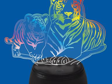 Светильник 3D «Семья тигров» ULI-M508 RGB/3AA