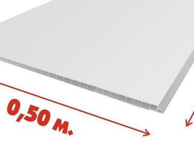 ПВХ панель  3000х500х8 Белый глянец