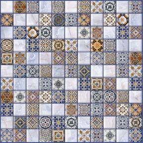 Мозаика Орнелла синяя 5032-0200 30X30