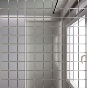 Декор Мозаика зеркальная Серебро С25 ДСТ 25 х 25/300 x 300 мм (10шт) - 0,9
