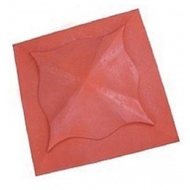Плитка "Колпак" (медуза) фигурный, красная 450х450х70 мм