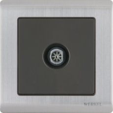 Розетка WERKEL 1ТV оконеч.WL04- silver Stark серебро а029836 Розетка WERKEL 1ТV оконеч.WL04- silver Stark серебро а029836