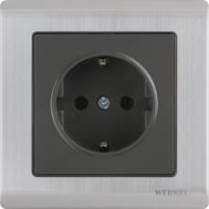 Розетка WERKEL 1гн с з/к WL02-SKG-01 Metallic глянц никель а034176 Розетка WERKEL 1гн с з/к WL02-SKG-01 Metallic глянц никель а034176