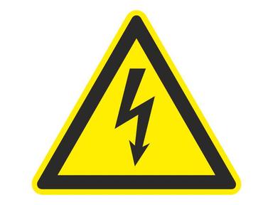Знак электробезопасности "Опасность поражения электротоком"200*200*200 Рексант 56-0006
