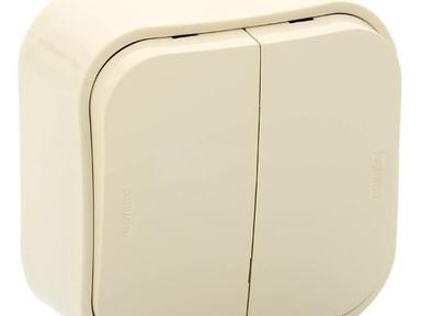 Выключатель Legrand Quteo 2-клав.о/у крем.782232 Выключатель Legrand Quteo 2-клав.о/у крем.782232