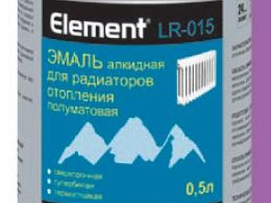 Эмаль для радиаторов Элемент LR-015 0,5л белая полумат. Эмаль для радиаторов Элемент LR-015 0,5л белая полумат.