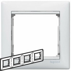 Рамка Legrand 4-мест. гор.бел.774454 Рамка Legrand 4-мест. гор.бел.774454