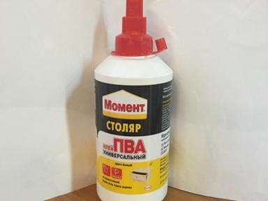 Клей столярный момент ПВА универсальный 750 гр. Клей столярный момент ПВА универсальный 750 гр.