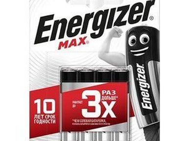 Батарейка щелочные*12 ENR MAX E92/AAА 4шт