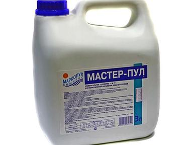 Маркопул Кемиклс/бесхлорное средство/ Мастер-Пул 4 в1 жидкое 3л