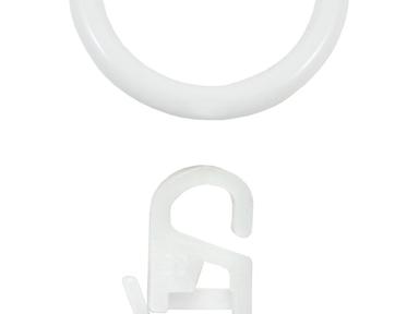 Кольцо с крючком УЮТ d16мм (10шт/уп) Белый