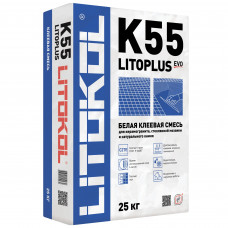Клей для плитки и мозаики Litokol Litoplus K55 25 кг паллет 54шт