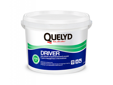 Клей для стеклообоев и флизелиновых обоев  QUELYD Driver 9кг