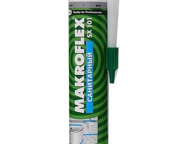 Герметик Makroflex силикон санитарный серый 290мл