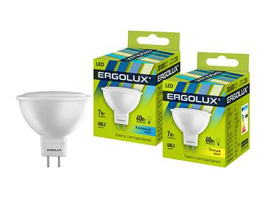 Лампа светод-ая Ergolux JCDR-7W-GU5.3-3000K.12158 Лампа светод-ая Ergolux JCDR-7W-GU5.3-3000K.12158