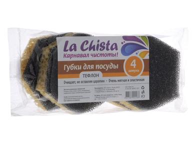 Губка тефлон 4шт"La Chista" Губка тефлон 4шт"La Chista"