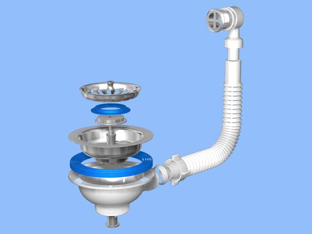 Перелив Ани для мойки 3 1/2" N320S Перелив Ани для мойки 3 1/2" N320S