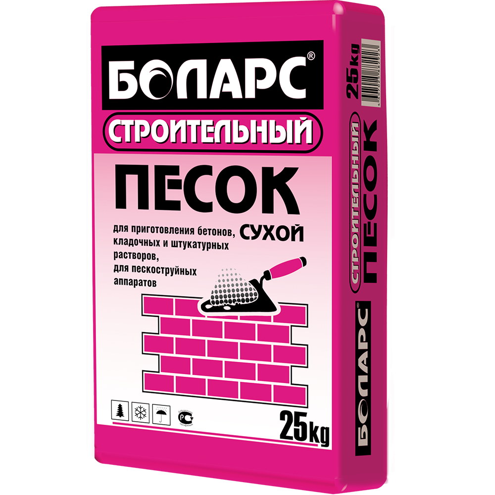Песок Боларс фракция 0,0-2,5 25кг Песок Боларс фракция 0,0-2,5 25кг