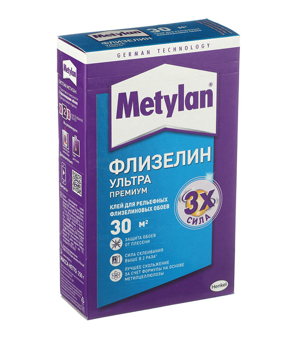 Клей для обоев Метилан Флизелин Премиум Ультра 250гр. Клей для обоев Метилан Флизелин Премиум Ультра 250гр.