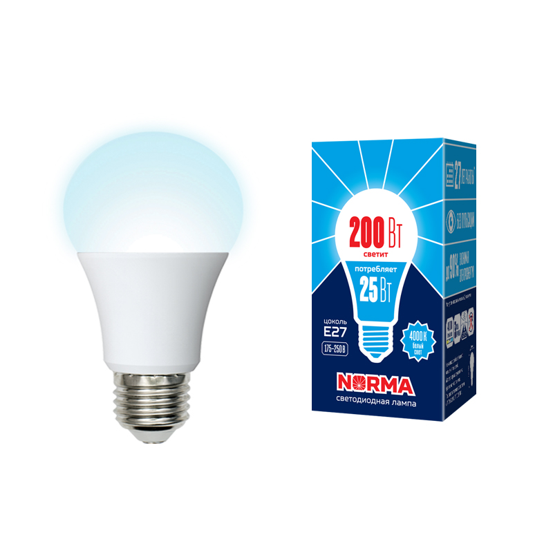 Лампа светодиодная NORMA LED-A70-25W/4000K/E27/FR/NR Лампа светодиодная NORMA LED-A70-25W/4000K/E27/FR/NR