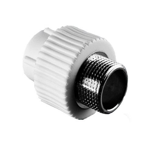 П-Муфта комб. белая ф32-1/2" нар.р. TEBO П-Муфта комб. белая ф32-1/2" нар.р. TEBO
