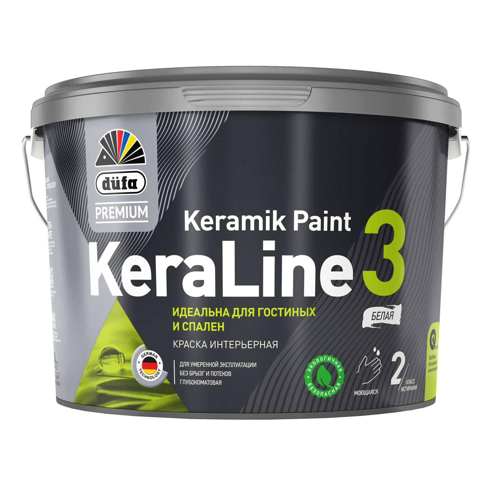 Краска Дюфа KeraLien 3 д/стен и потолков глубокоматовая 2,5л Краска Дюфа KeraLien 3 д/стен и потолков глубокоматовая 2,5л
