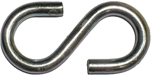 Крюк S-образный М5 (4шт.) 55593 Крюк S-образный М5 (4шт.) 55593