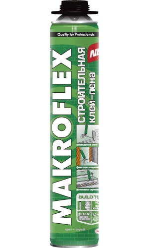 Пена-клей "MACROFLEX" Строительная Профи 850 мл Пена-клей "MACROFLEX" Строительная Профи 850 мл