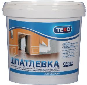 Шпатлевка готовая ТЕКС Профи латексная финишная 8кг Шпатлевка готовая ТЕКС Профи латексная финишная 8кг