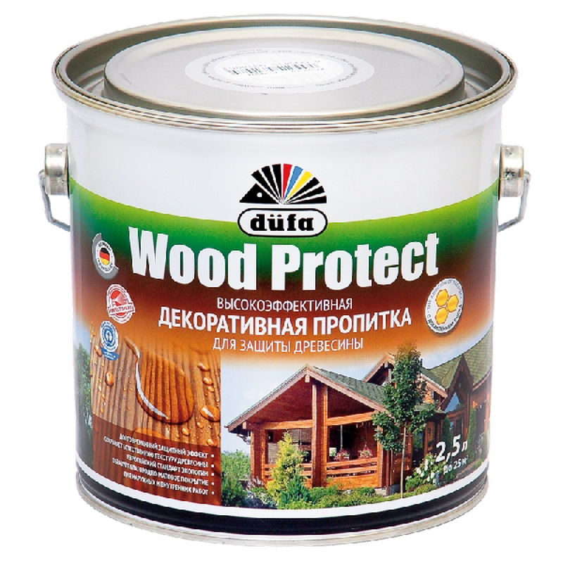 Пропитка Дюфа Wood Protect 2,5л белый д/защиты древесины Пропитка Дюфа Wood Protect 2,5л белый д/защиты древесины