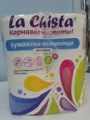 Полотенце бумаж. La Chista 2шт 60лист. Полотенце бумаж. La Chista 2шт 60лист.