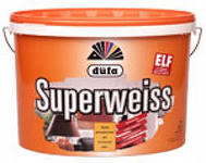 Краска Дюфа SUPERWEISS 10 кг глубокоматовая белая
