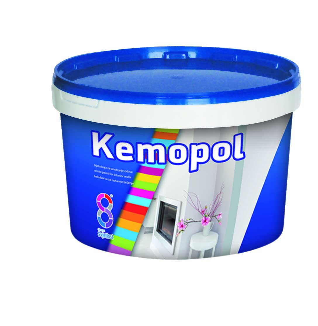 Краска в/д Kemopol 5л д/стен и потолков (Хорватия) Краска в/д Kemopol 5л д/стен и потолков (Хорватия)