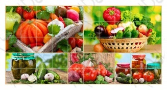 ПВХ панель Мозаика щедрый урожай (955х480мм) ПВХ панель Мозаика щедрый урожай (955х480мм)