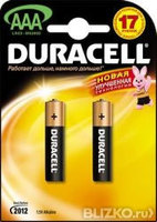 Батарейка мизинец Duracell bl-2