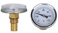 Термометр коллекторный аксиальный с присоединителем 1/4" D40