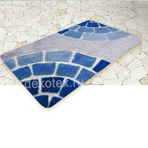 Коврик для ванной BANYOLIN SOFT PILE 60*100см Керамик 27мм голубой