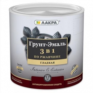 Грунт-эмаль по ржавчине 1,7 кг синий Лакра Грунт-эмаль по ржавчине 1,7 кг синий Лакра