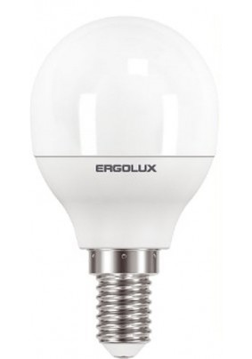 Лампа светод-ая Ergolux G45-9W-3000/Е14 шар 13173 Лампа светод-ая Ergolux G45-9W-3000/Е14 шар 13173