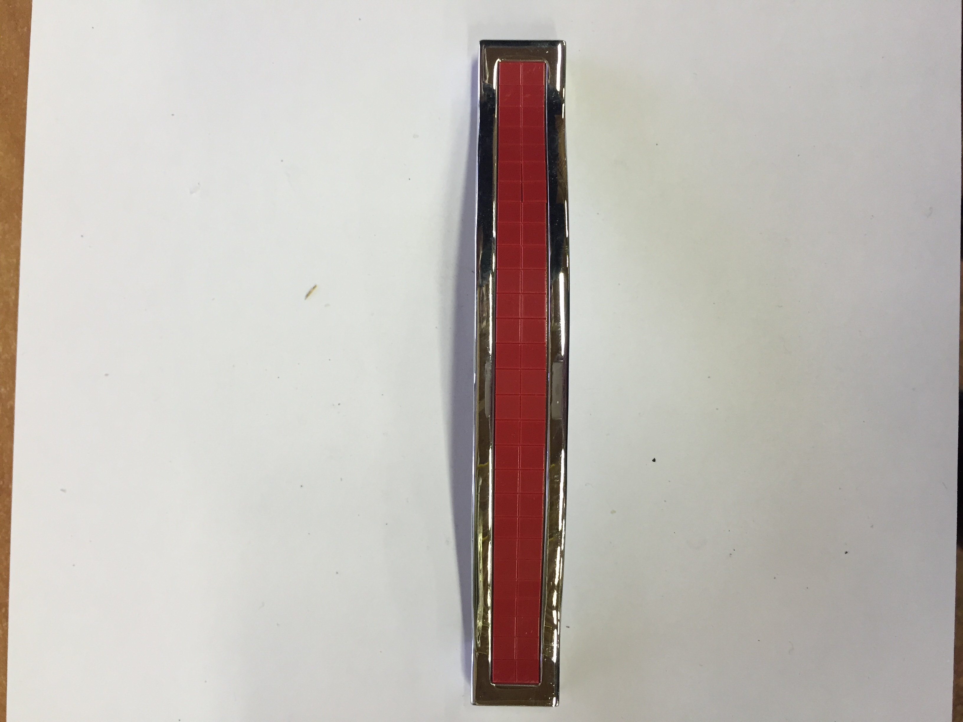 Ручка мебельная  ВТ128-02-08(хром -красный)