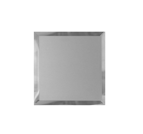 Плитка Квадратная зеркальная сереб.с фацетом 10мм КЗС1-04 - 300х300 мм/10шт