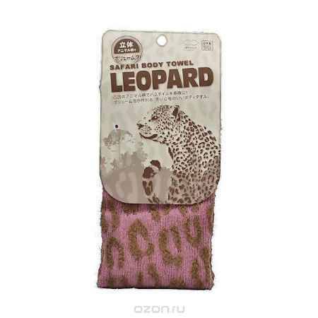 Мочалка банная Леопард жесткая