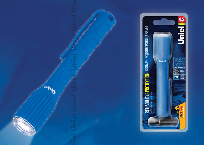 Фонарь Uniel S-WP010-C Blue,IP67