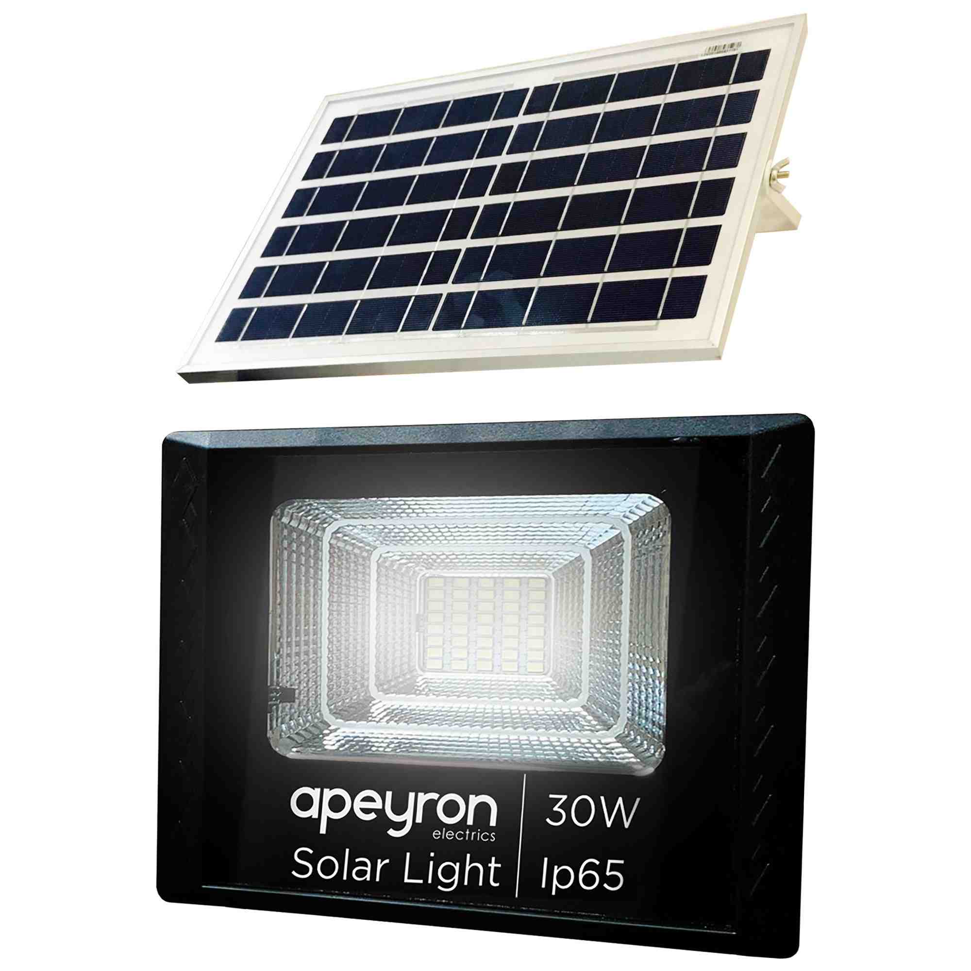 Прожектор светодиодный c солнечной панелью 6 В, 30 Вт, панель - 3 Вт, 360 Лм, IP65, CRI＞80, 4200K, б